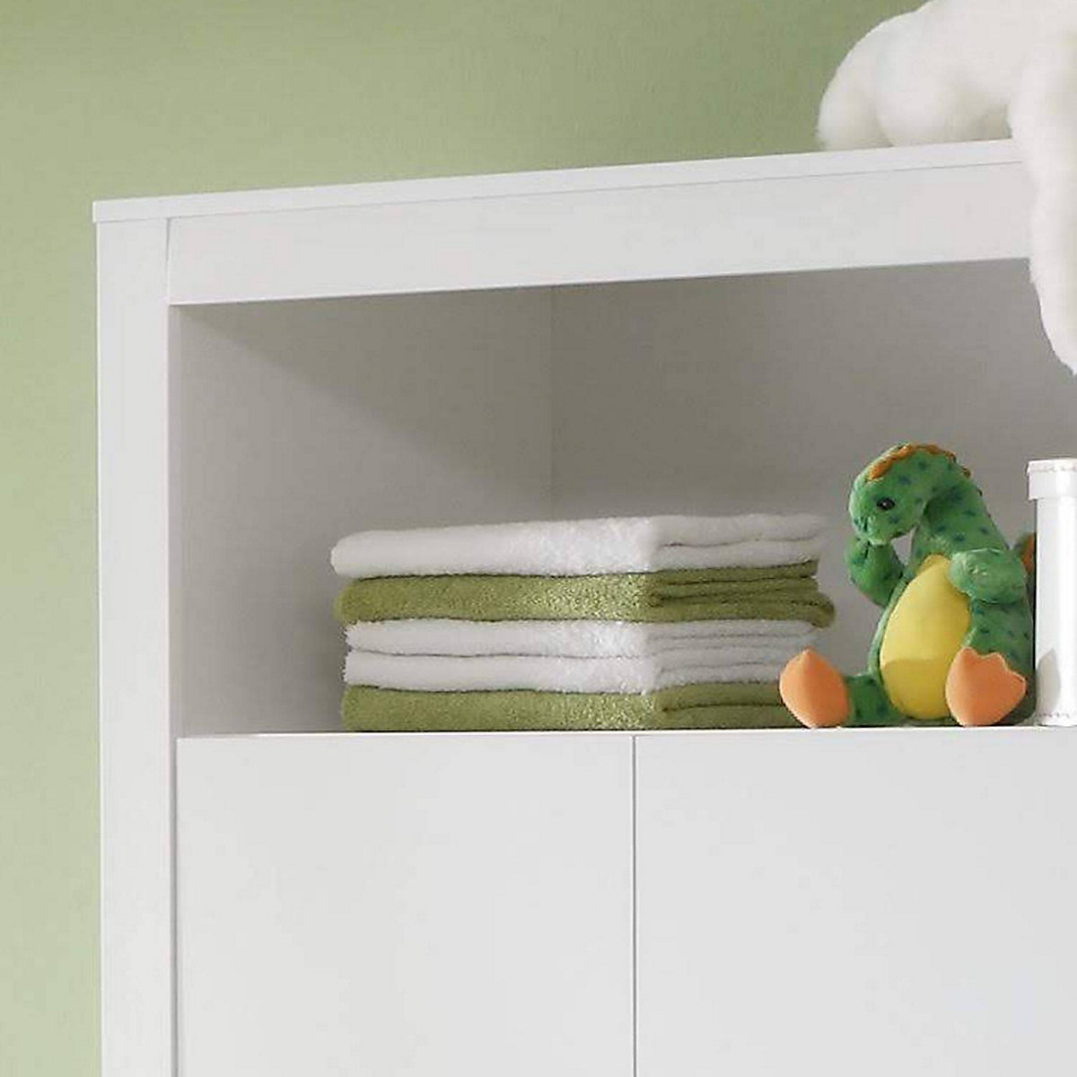 Babyzimmer Komplett Set inkl. Gitterbett OLBIA-19 in weiß