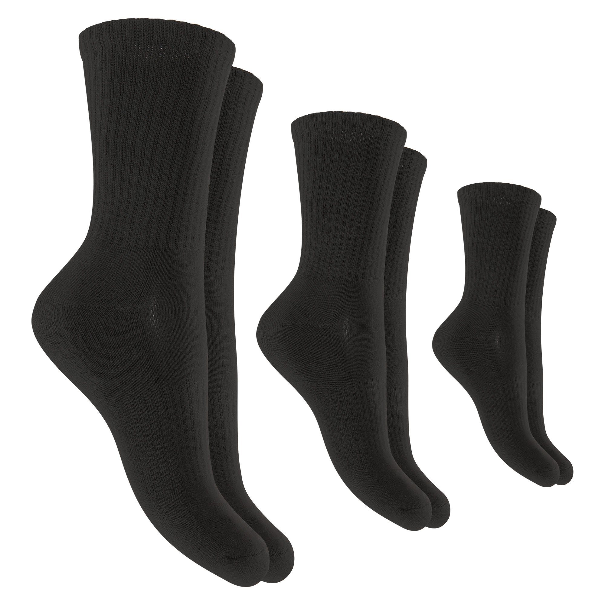 hemmy Fashion Sportsocken 04809 (3-Paar) Damen / Herren Sport - Socken, (vers. Größen) 