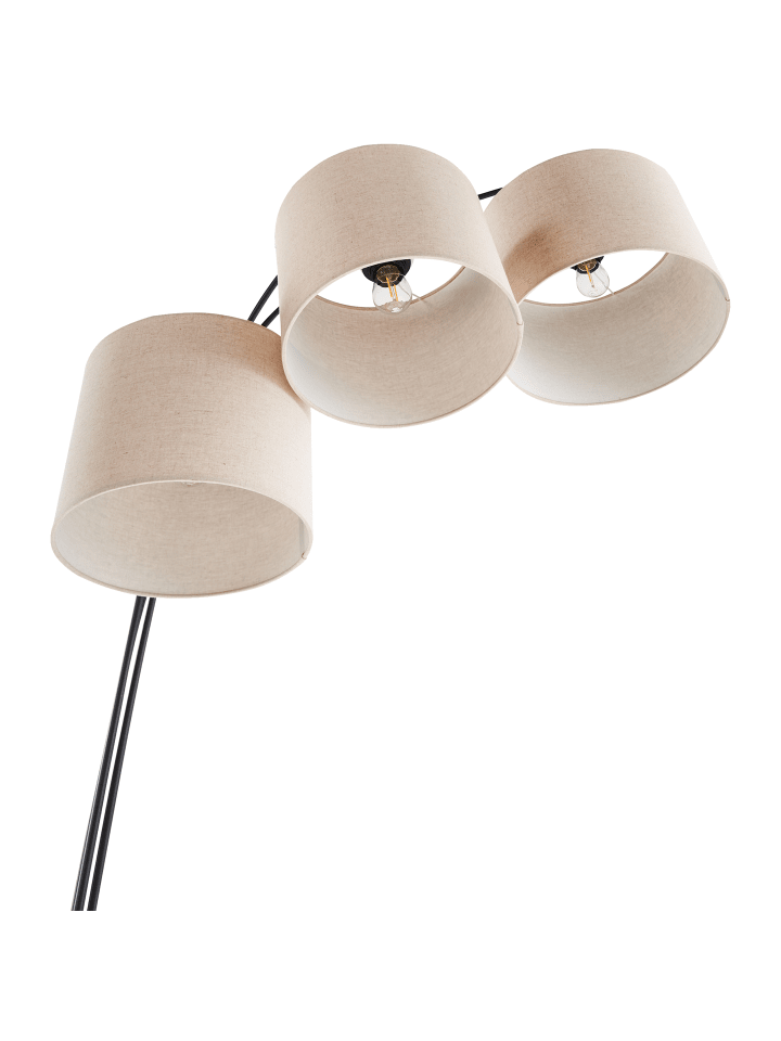 Beliani Stehleuchten CARONI in Beige/Schwarz - (W) 70 x (H) 178 x (L) 70 cm günstig kaufen onesize