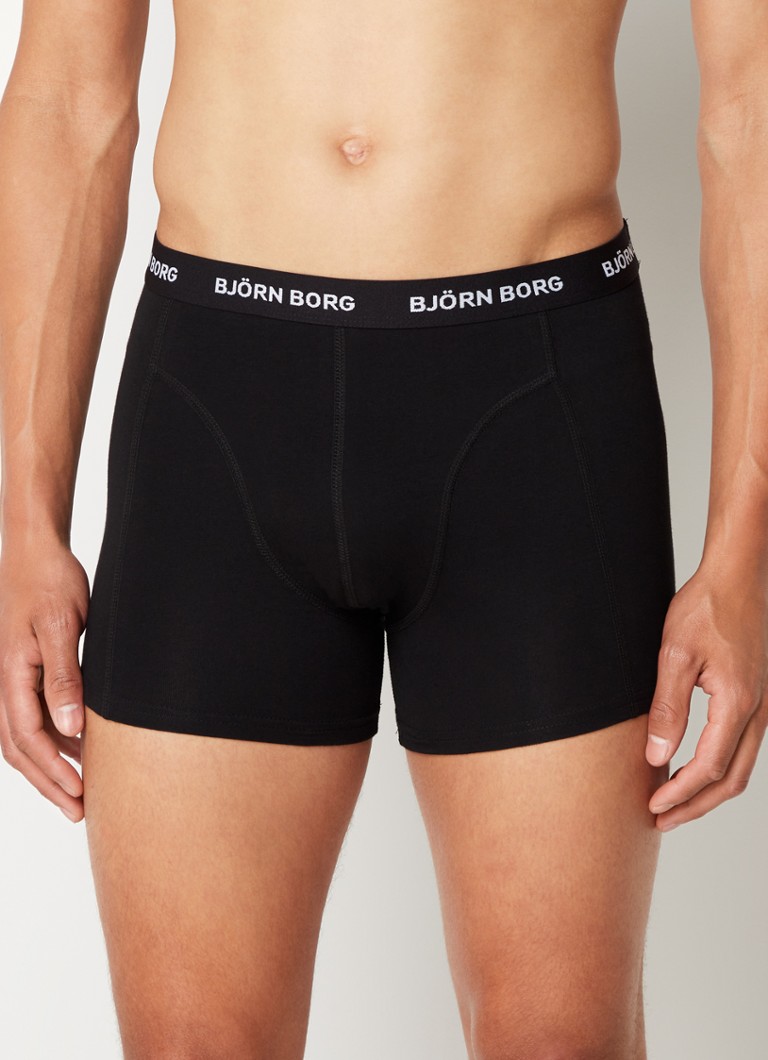 Boxer Björn Borg Sammy, tinta unita, confezione da 5