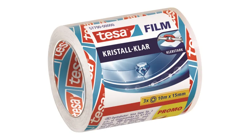 tesafilm® kristall-klar 3x10m x15mm 30 m transparent