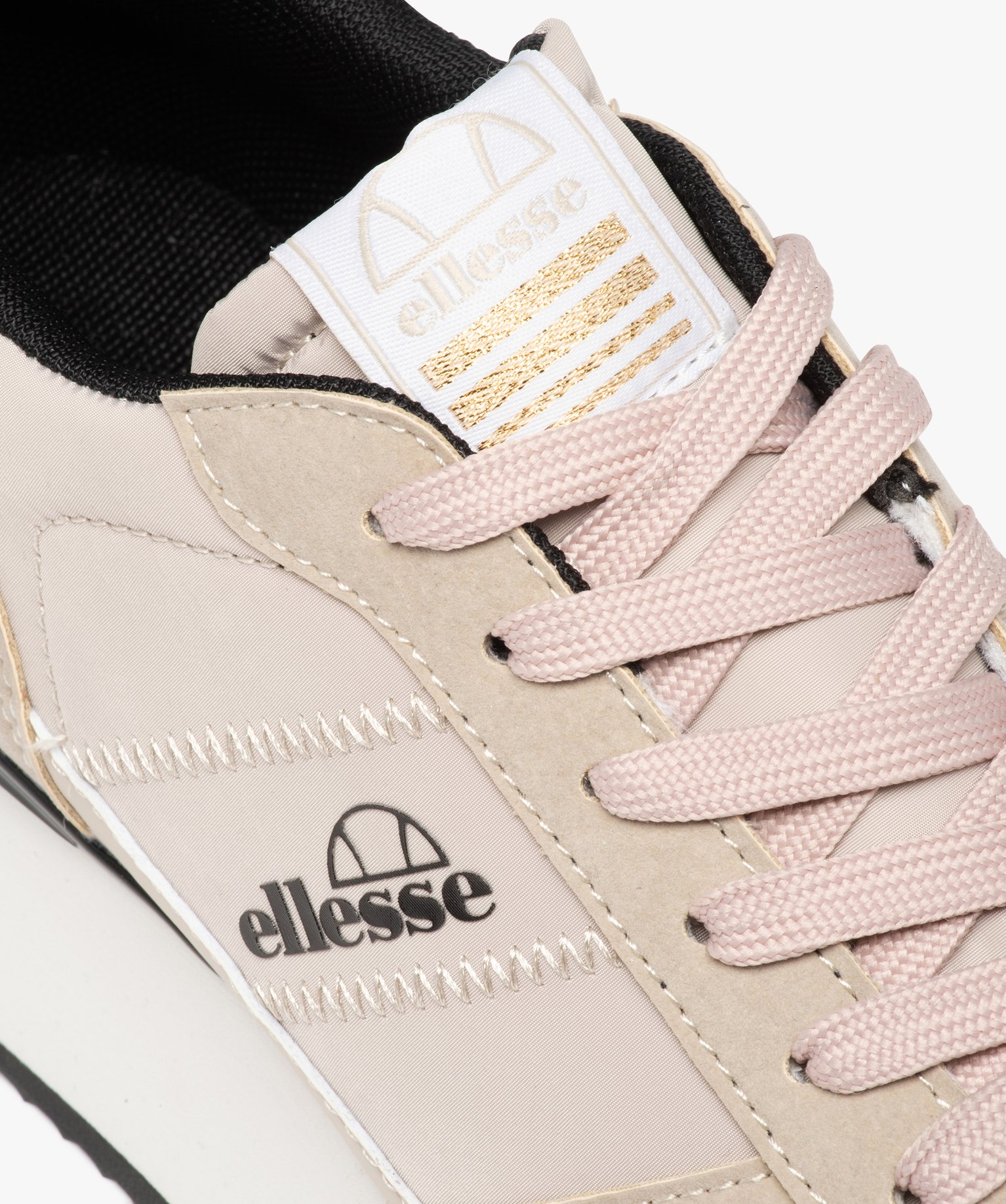 Baskets femme dessus en tissu avec semelle épaisse - Ellesse beige | GEMO