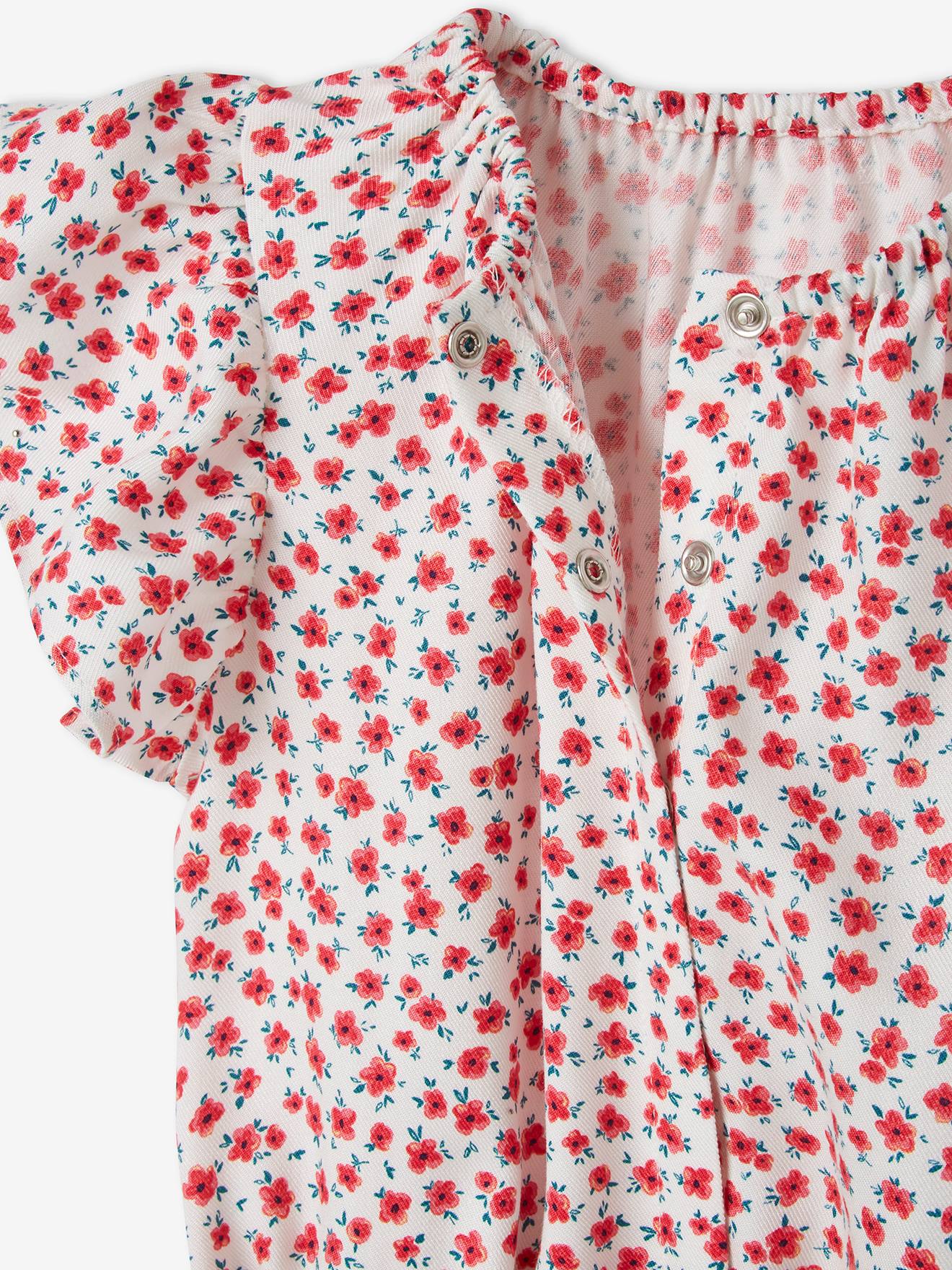Vertbaudet Kurzer Mädchen Jumpsuit Oeko-Tex - wollweiß