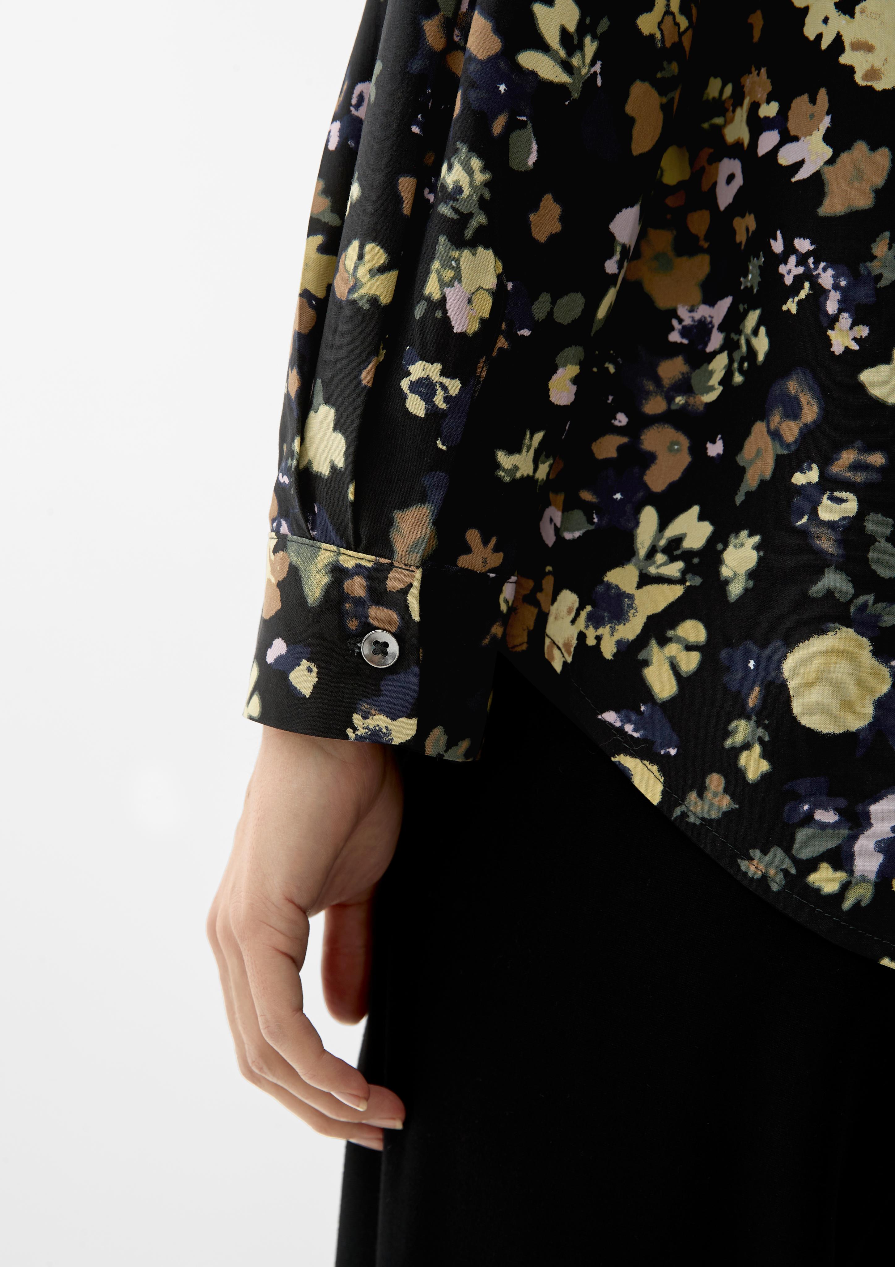 Viskose-Bluse mit Alloverprint  2120833-99A0