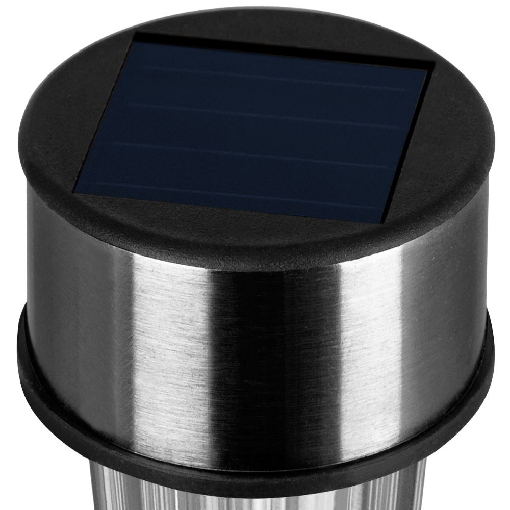 DEUBA Solarleuchte LED Gartenleuchte 31cm 8 tlg rot/grün/blau