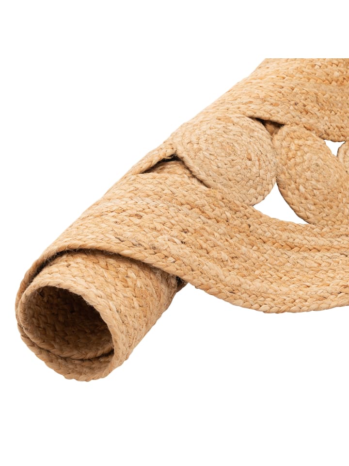 Pergamon Naturfaser Teppich  Jute Salsa Trend Rund in Beige günstig kaufen