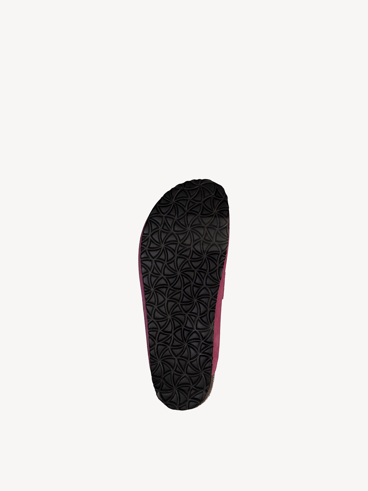 Mule en cuir - rose fuchsia
