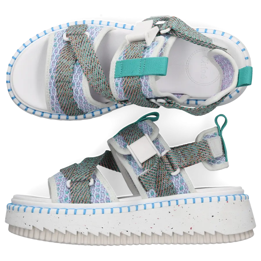 Chloé - Sandalen LILLI Kalbsleder - blau