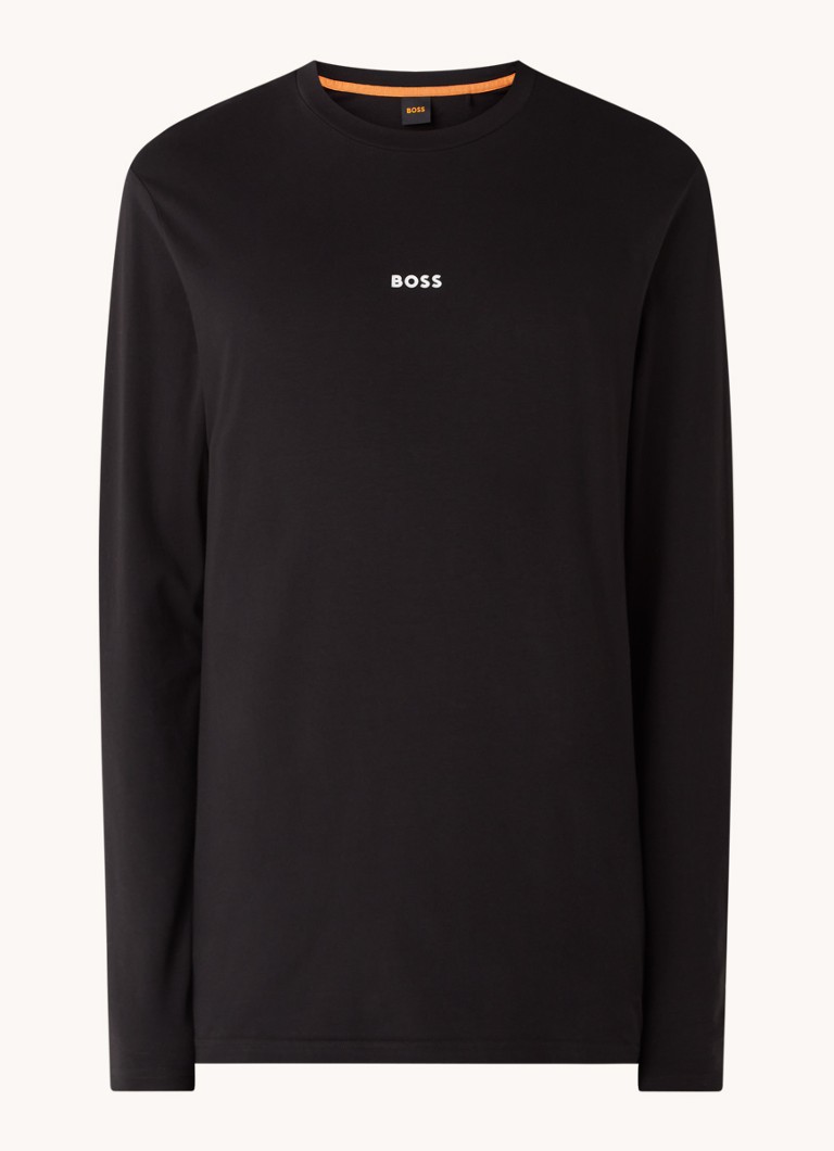 Koszulka z długim rękawem HUGO BOSS z nadrukowanym logo