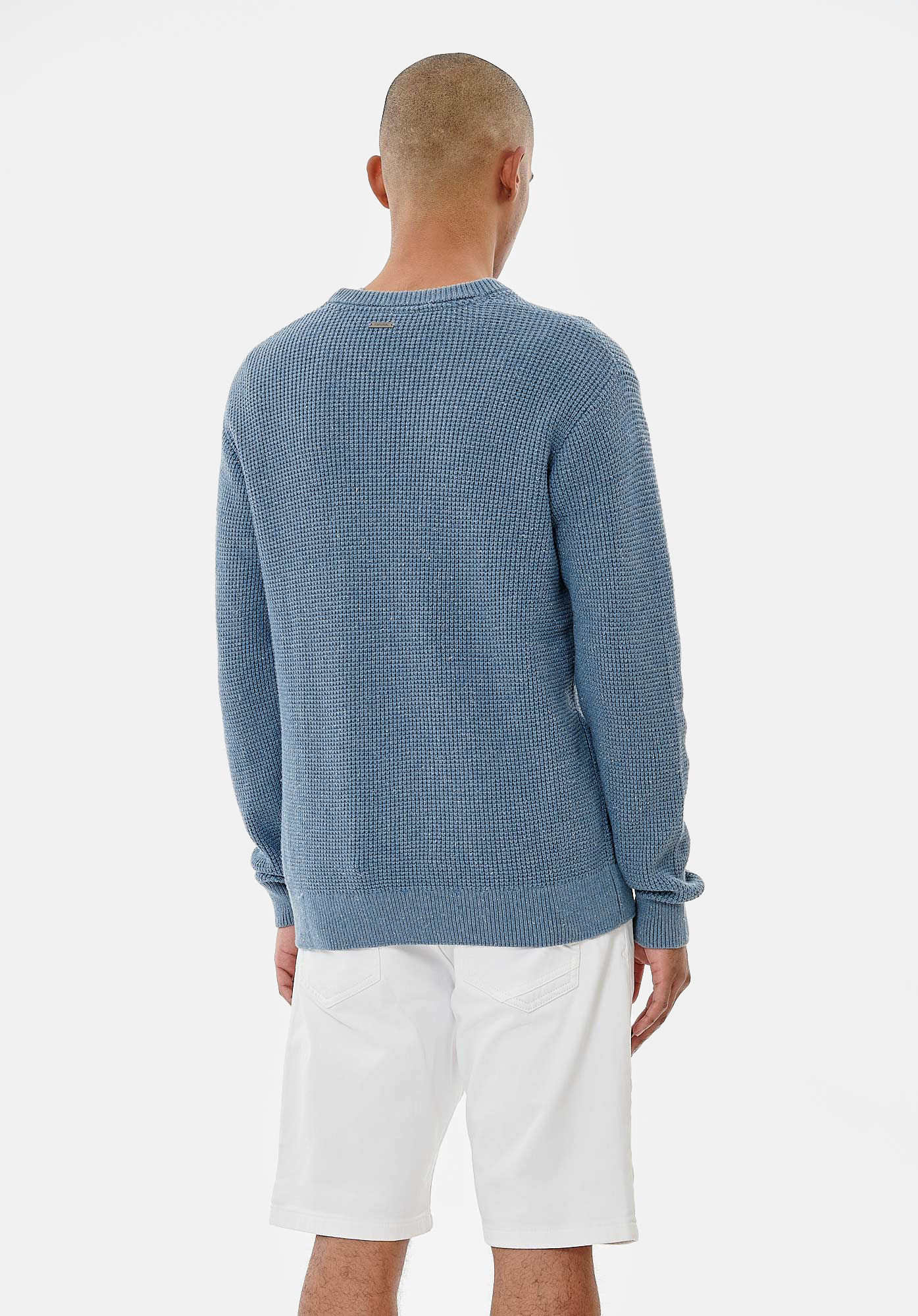NEO    Pull bleu Homme en laine