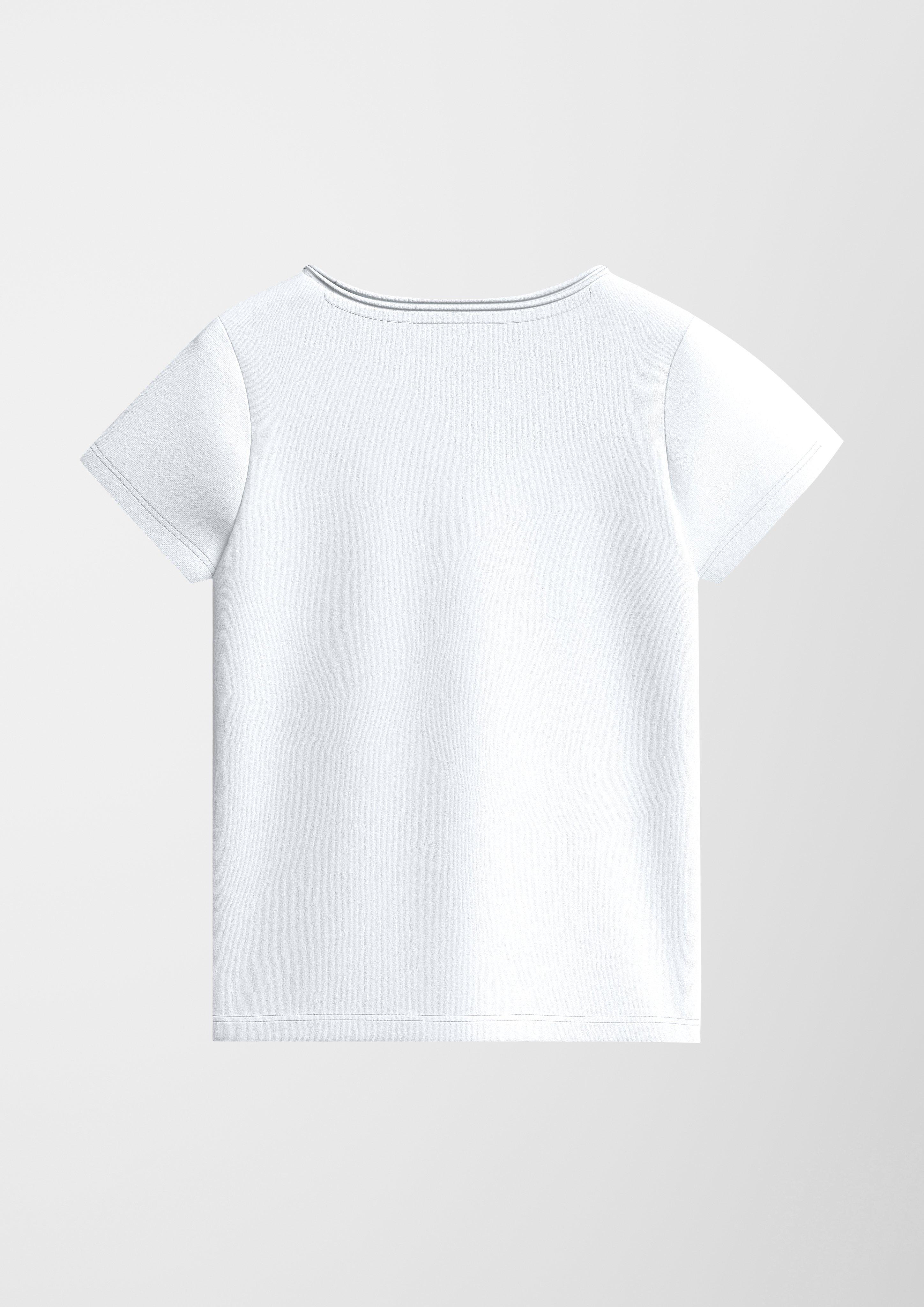 Baumwollshirt mit Glitzerprint  2131420-0100