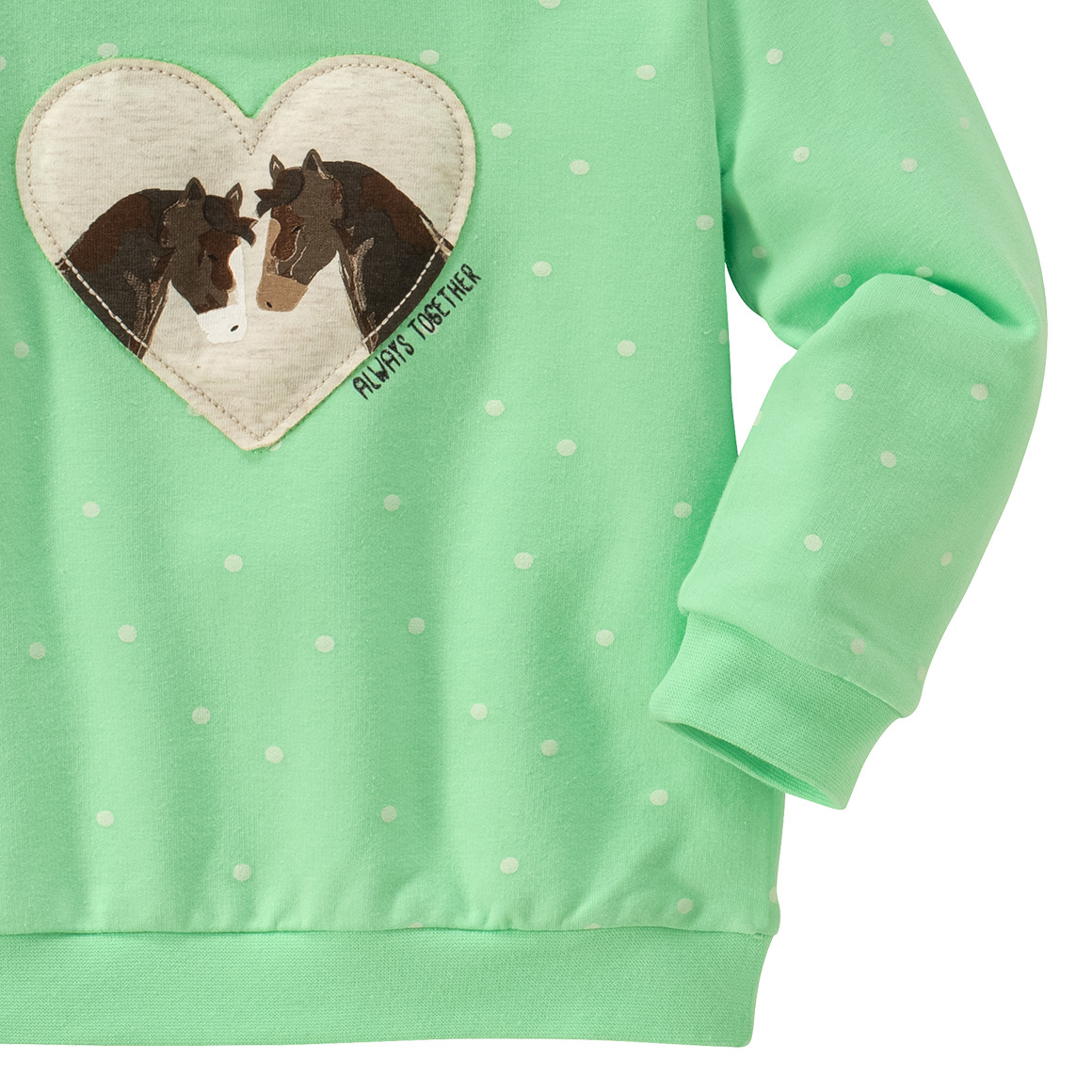 Baby Sweatshirt mit Pferde-Applikation
