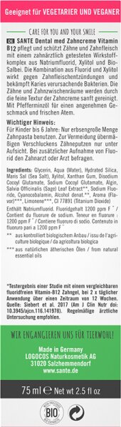 Sante Dental Med Zahncreme Zahnpasta