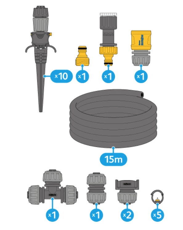Kit di avviamento per mini irrigatore Easy Drip Hozelock 7023 0000