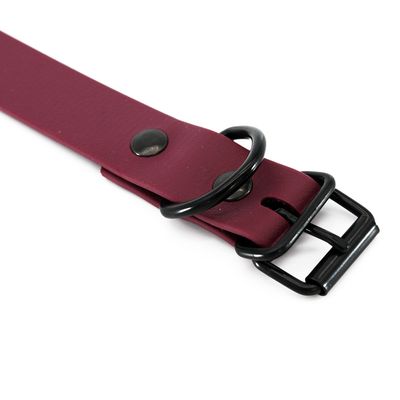 Heim Halsband BioThane, bordeaux