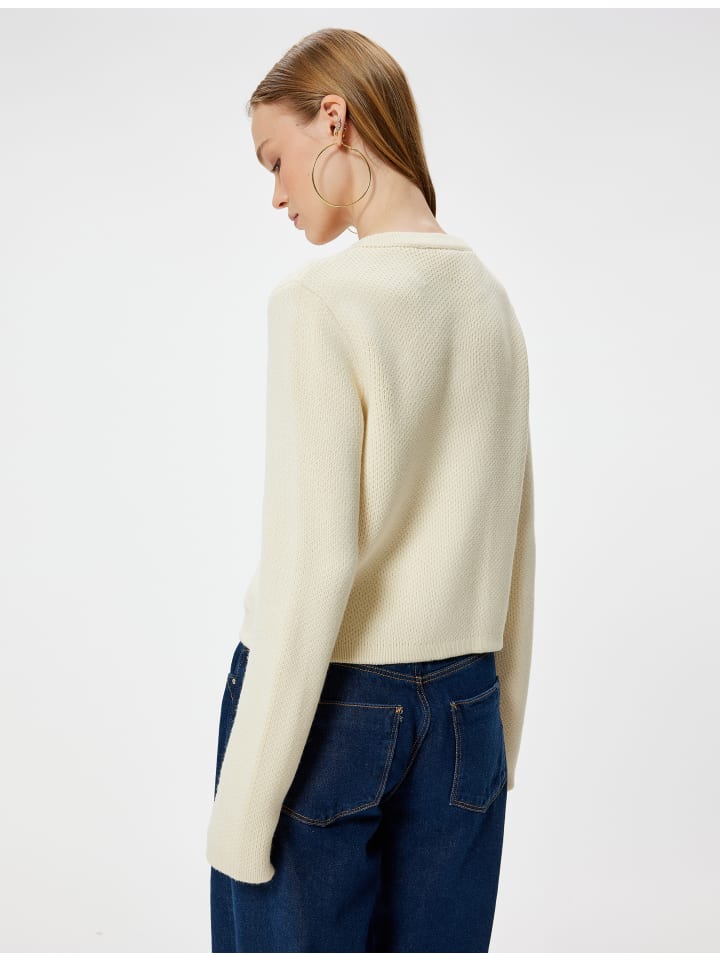 KOTON Cardigan in Ekru günstig kaufen