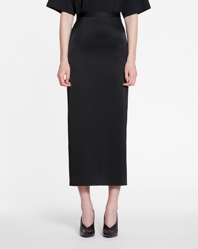 JUPE LONGUE EN SATIN FLUIDE