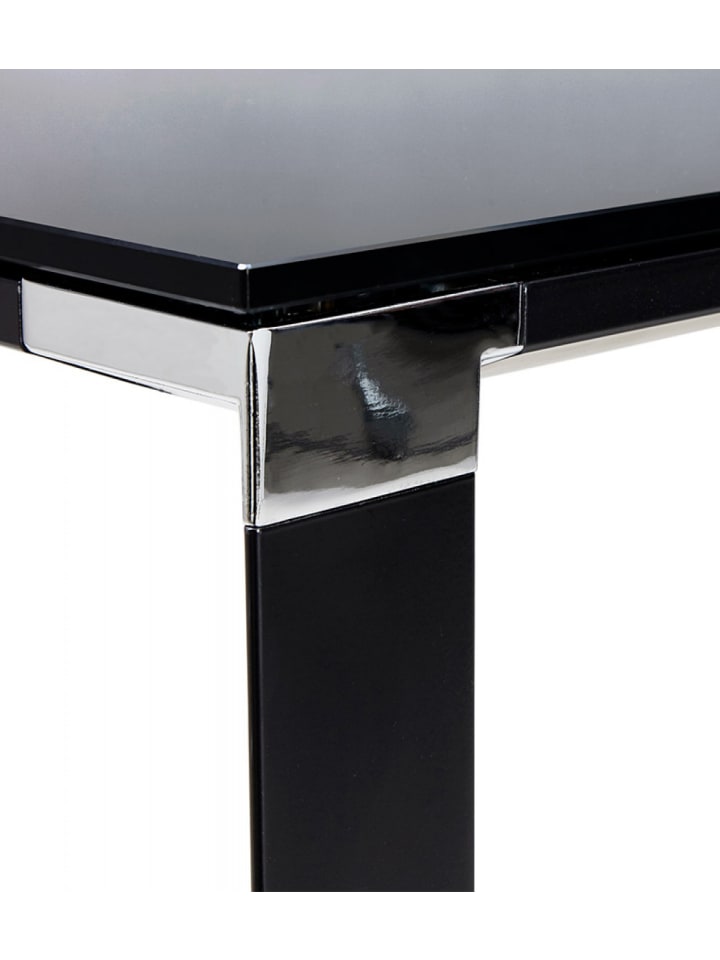KADIMA DESIGN Chefschreibtisch aus Glas und Metall | Moderner Stil in Schwarz günstig kaufen