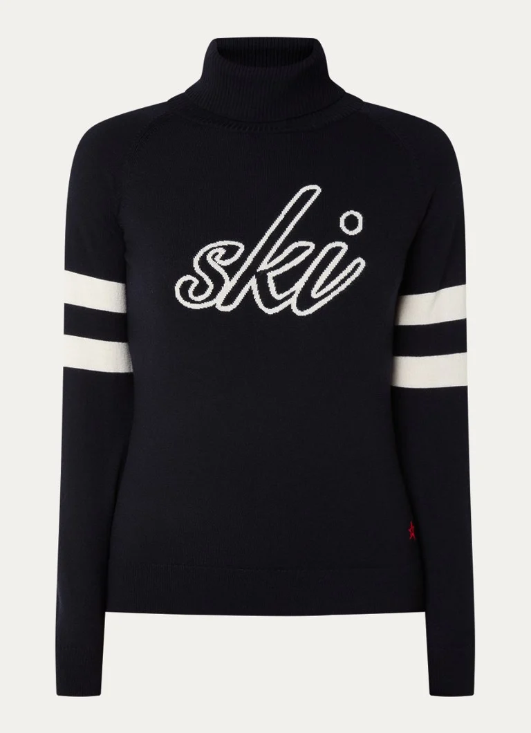 Perfect Moment Neve fine-knit merino wool sweater with turtleneck and knitted-in pattern