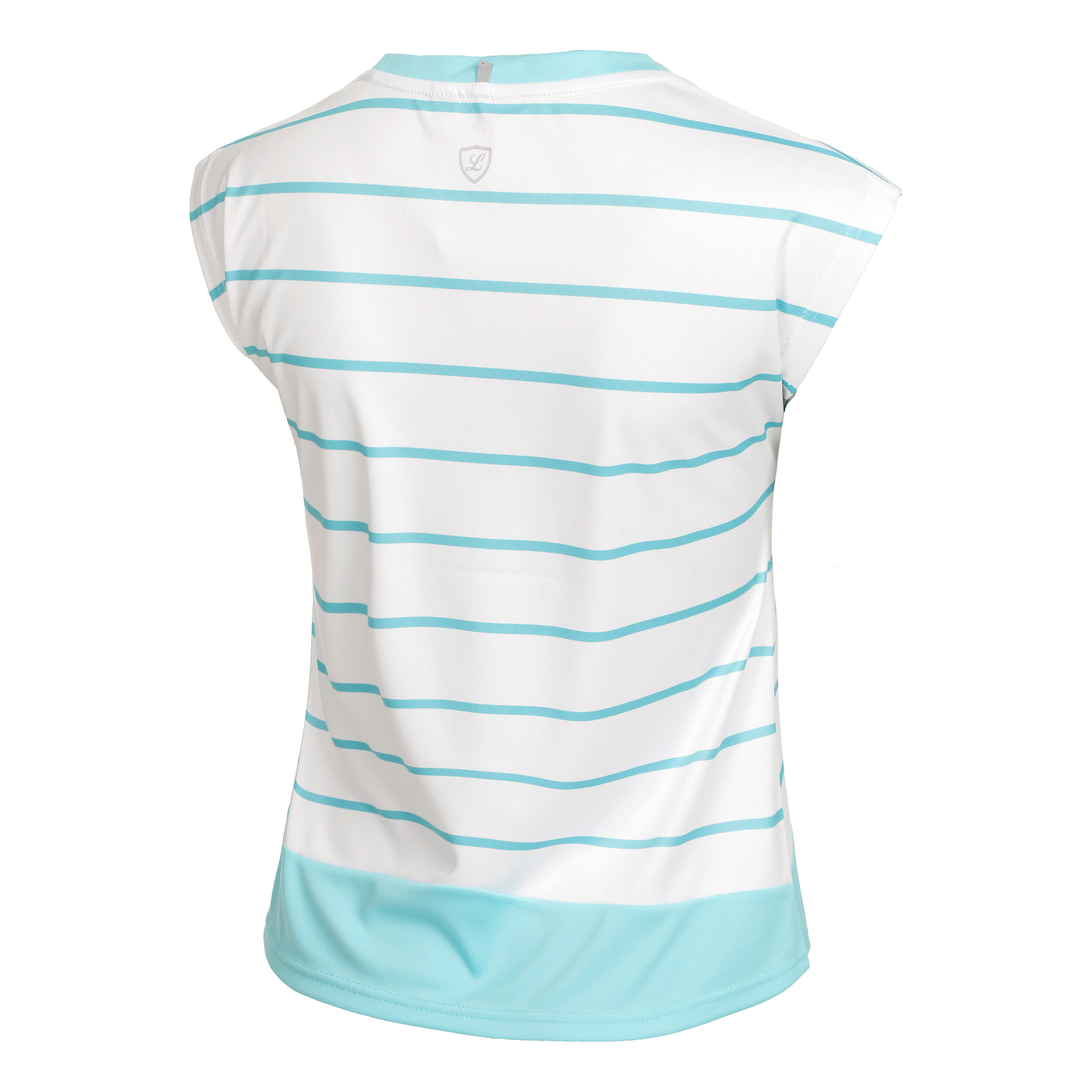 T-Shirt Damen - Weiß, Türkis