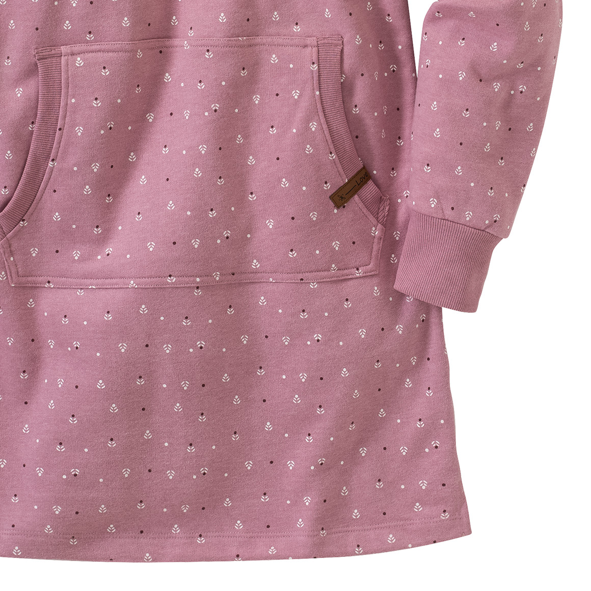 Mädchen Sweatkleid mit Kapuze
