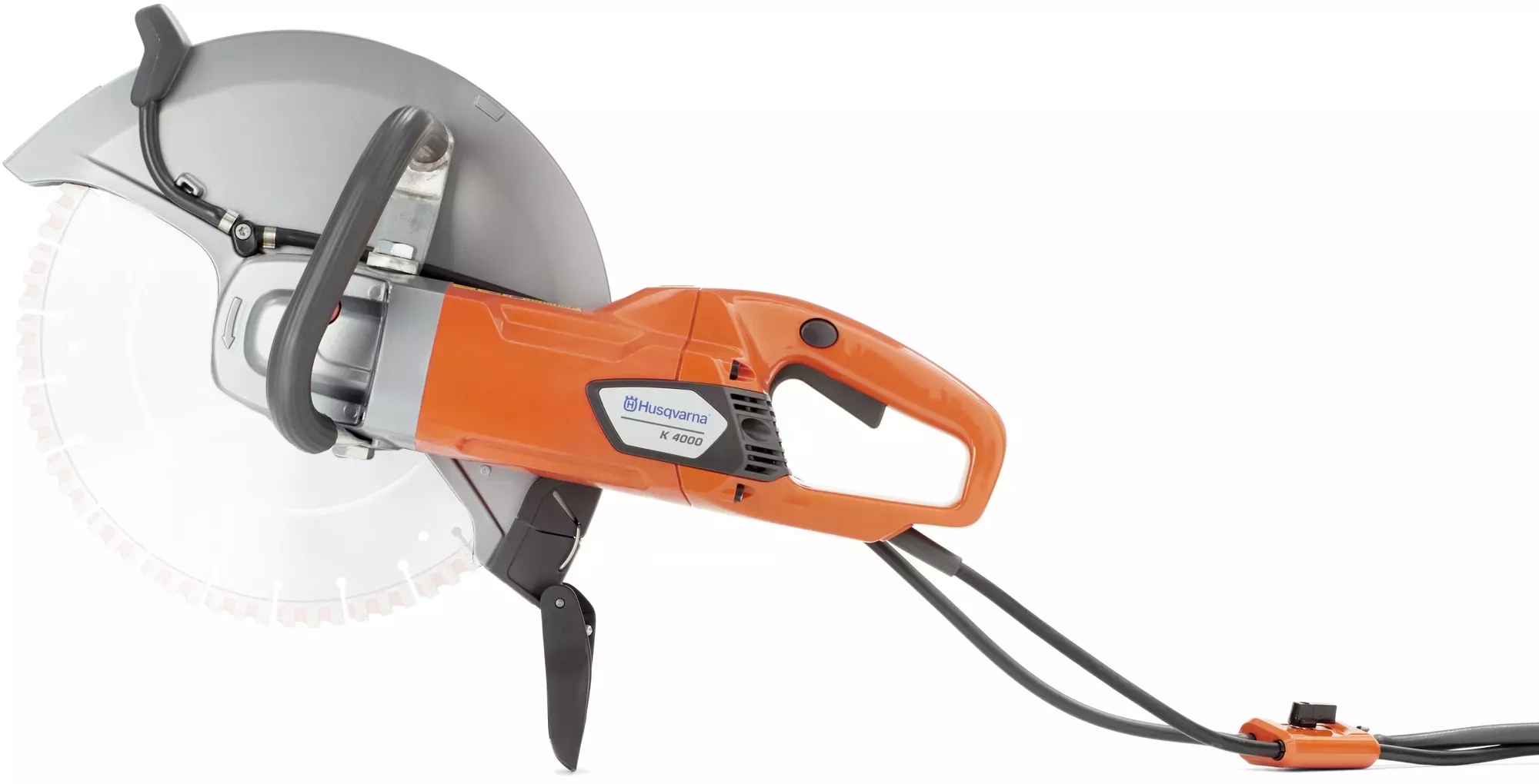 Serra de corte elétrica silenciosa para uso úmido Husqvarna 967079801 K4000 de 350 mm