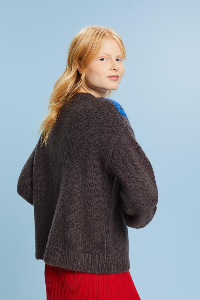 Strickpullover mit Jacquard-Motiv im Metallic-Look