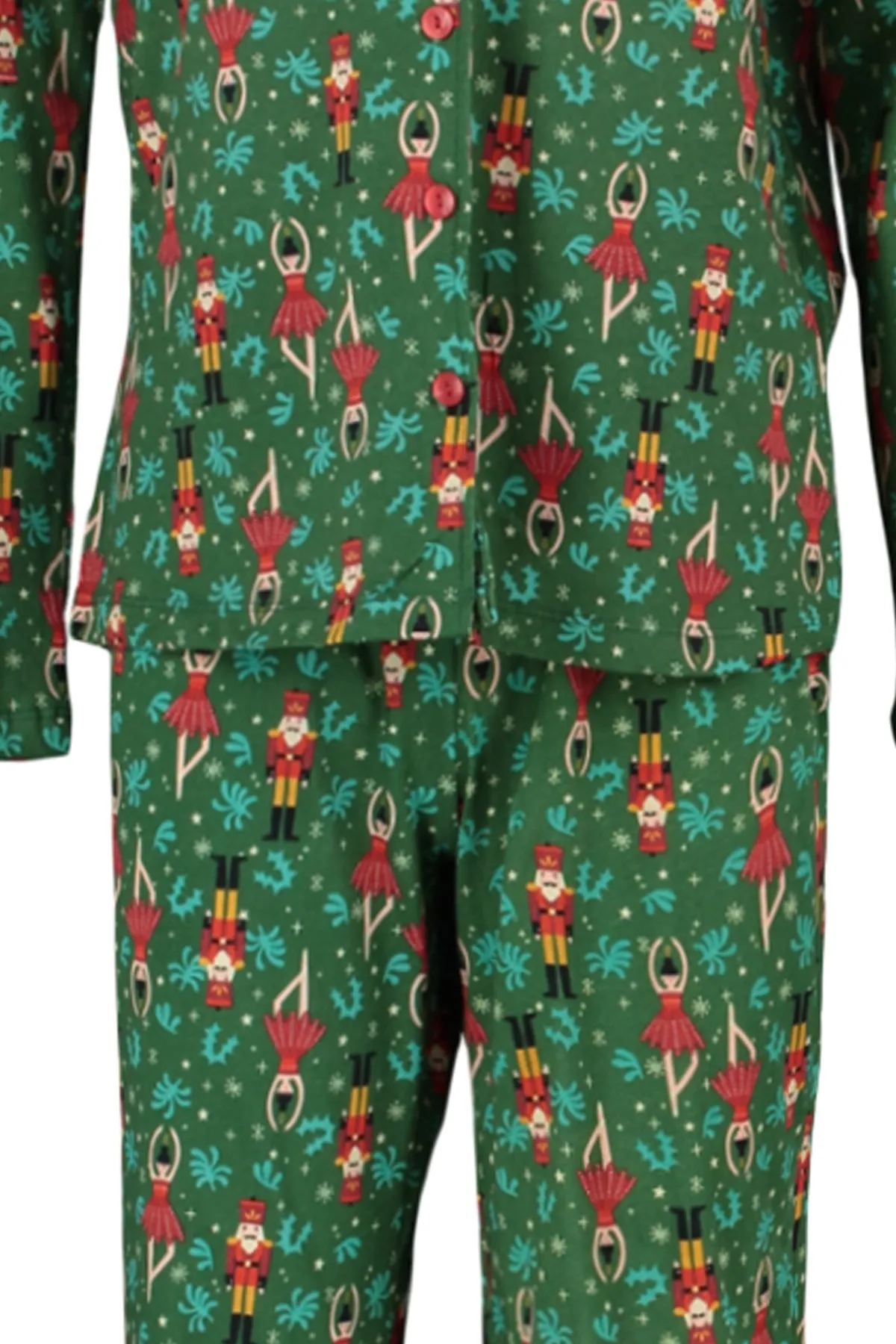 Trendyol Collection  Mehrfarbiges Strick-Pyjama-Set aus 100 % Baumwolle mit Weihnachtsmotiv THMAW23PT00311