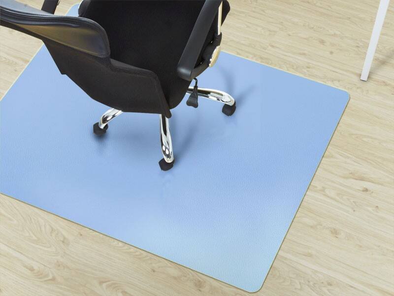 Bodenschutzmatte Floordirekt Pro Hartböden Hellblau Polypropylen 750 x 1200 mm