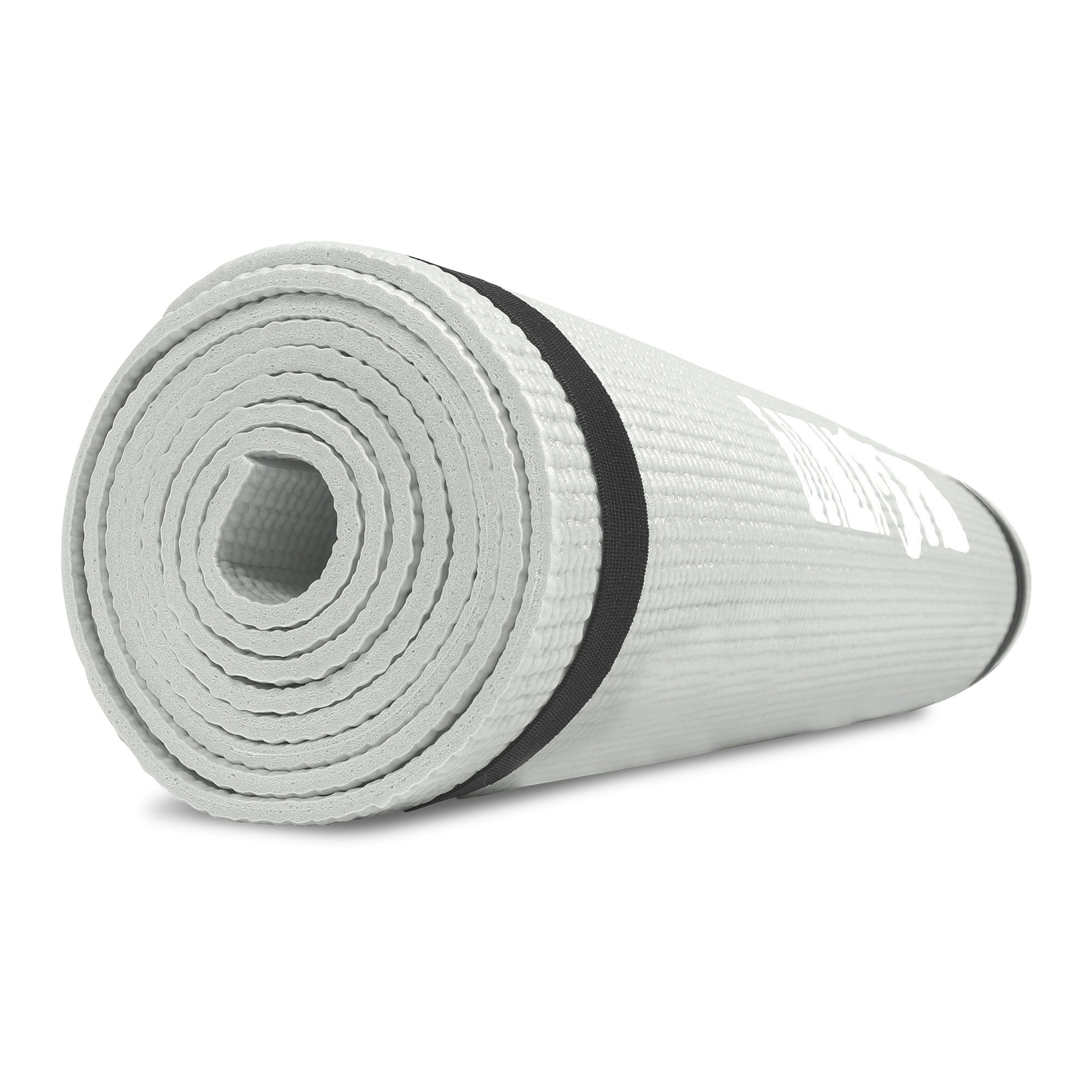 GORILLA SPORTS Yogamatte Fitnessmatte mit Tragegurt, 180x60x0,5cm, Rutschfest, Pilatesmatte