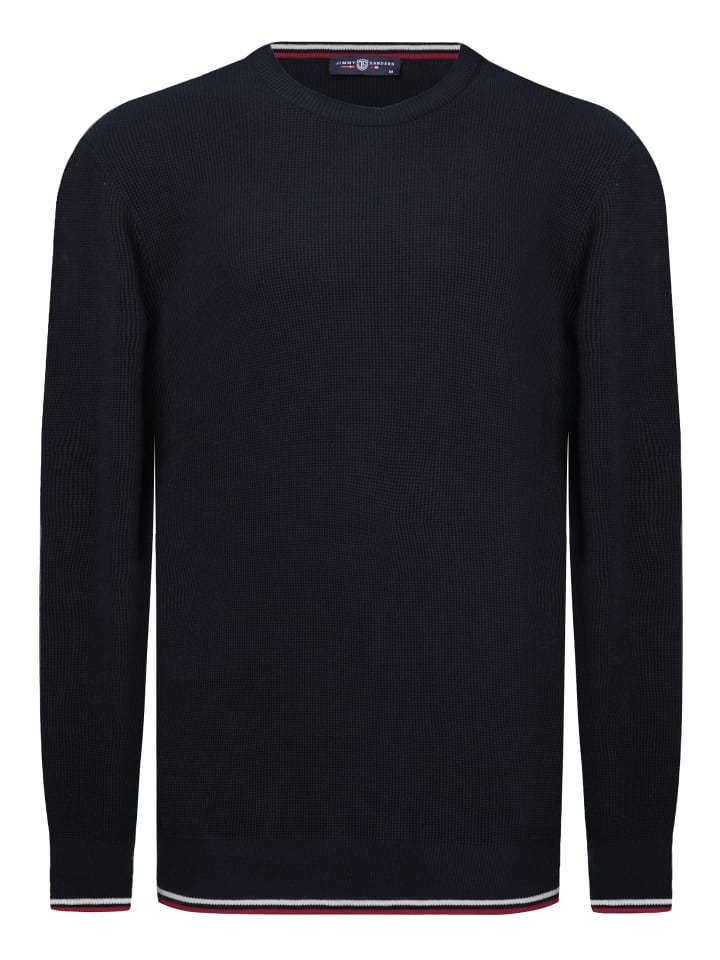 JIMMY SANDERS Pullover Mit Rundhalsausschnitt in navy günstig kaufen