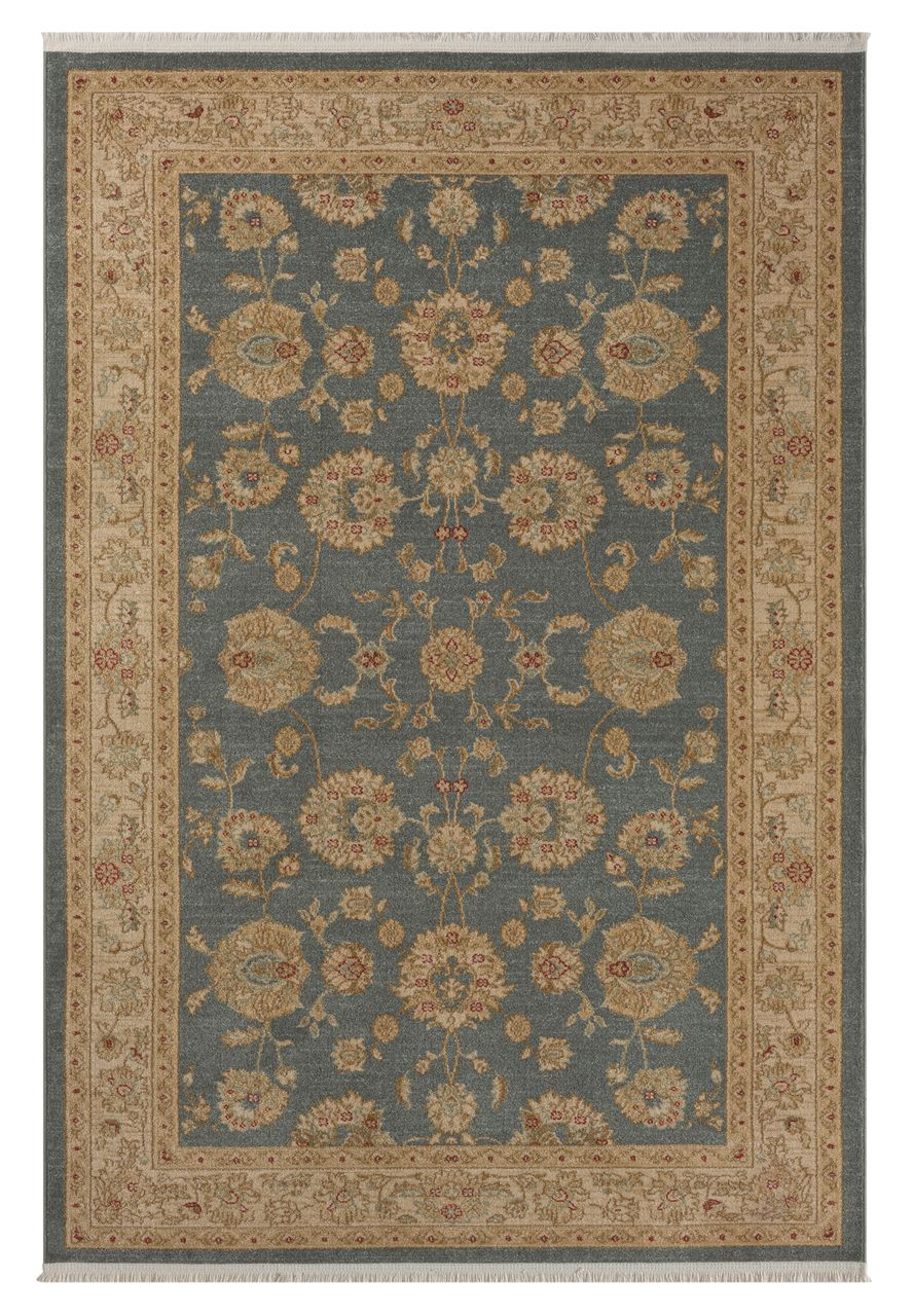 MyFlair Teppich Ivy, 160cm x 230cm, Farbe Dunkelblau, rechteckig, Florhöhe 7,5mm