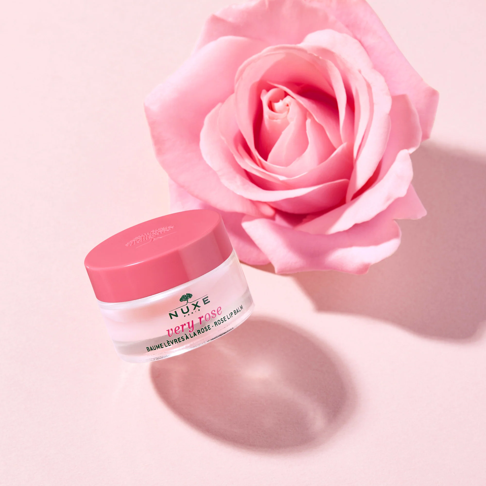 Bálsamo labial hidratante Very Rose con rosa - Bálsamo labial