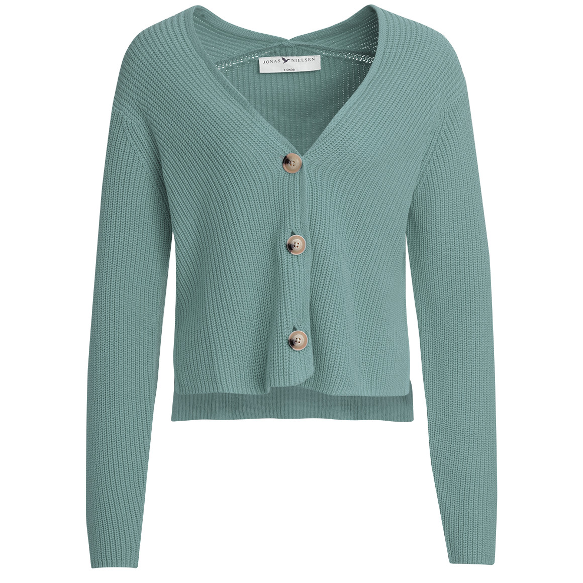 Damen Strickjacke aus Rippstrick