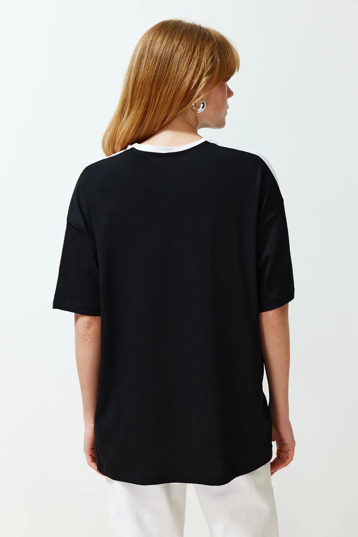 Trendyol Collection  T-Shirt - Schwarz - Oversized