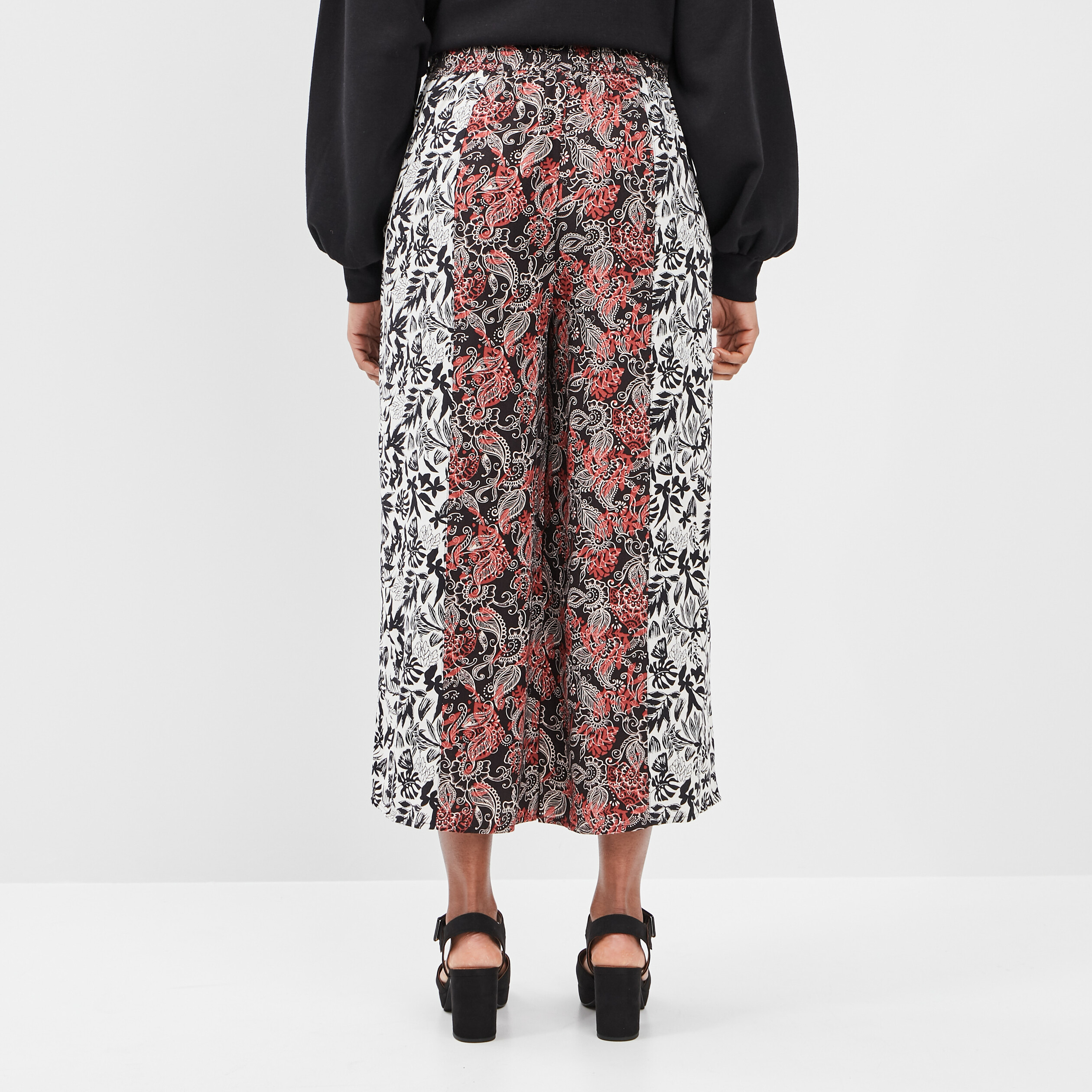 Pantalon fluide noir femme | La Halle