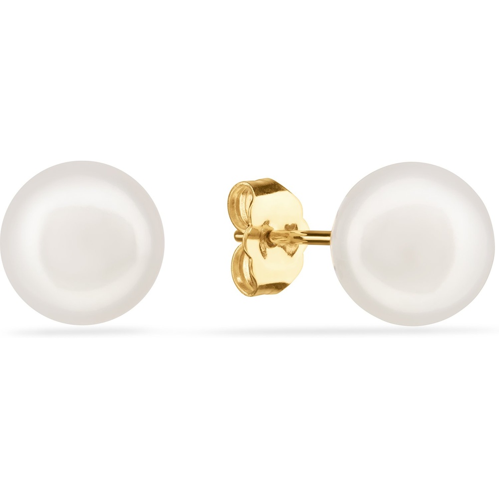 Valeria Boucles d'oreilles à fermoir à poussette 375 Or jaune or jaune Boucles d'oreilles
