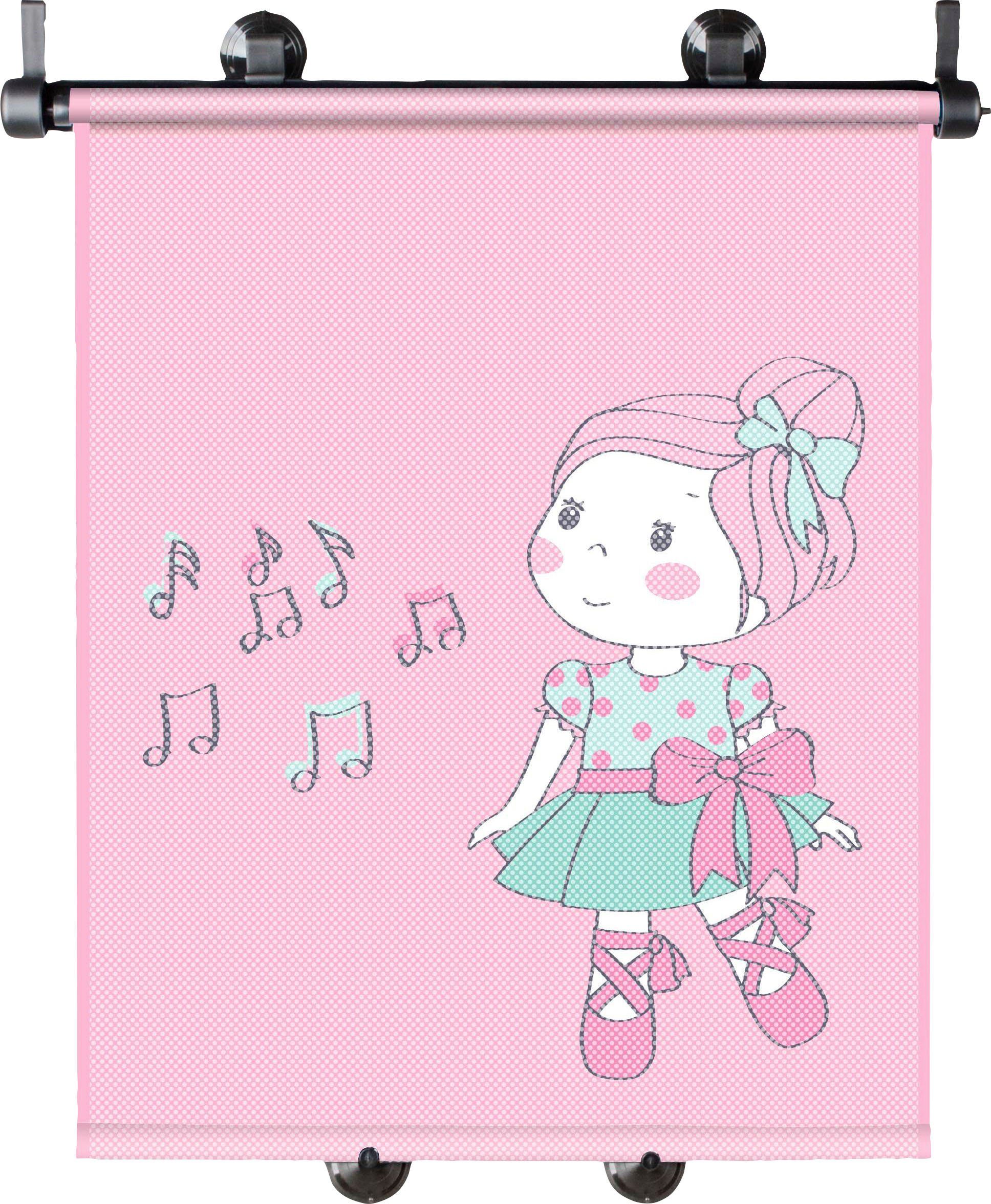 WALSER Autosonnenschutz Sonnenrollo Ballet Doll, 42 x 34 cm, (Set, 2-St)