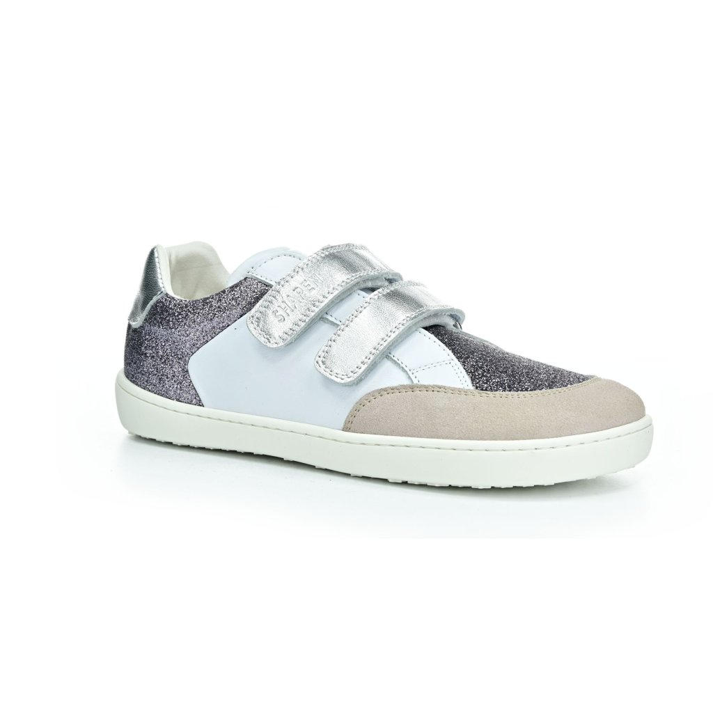 Shapen Charm Mini Silver Leather Barfußsneakers