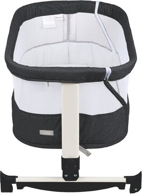 BabyGo Baby-Reisebett Vivaldi, dunkelgrau, mit Schaukelfunktion; auch als Beistellbett verwendbar