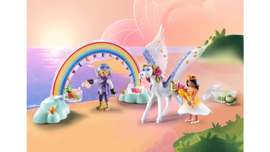 PLAYMOBIL 71361 - Princess Magic - Himmlischer Pegasus mit Regenbogen
