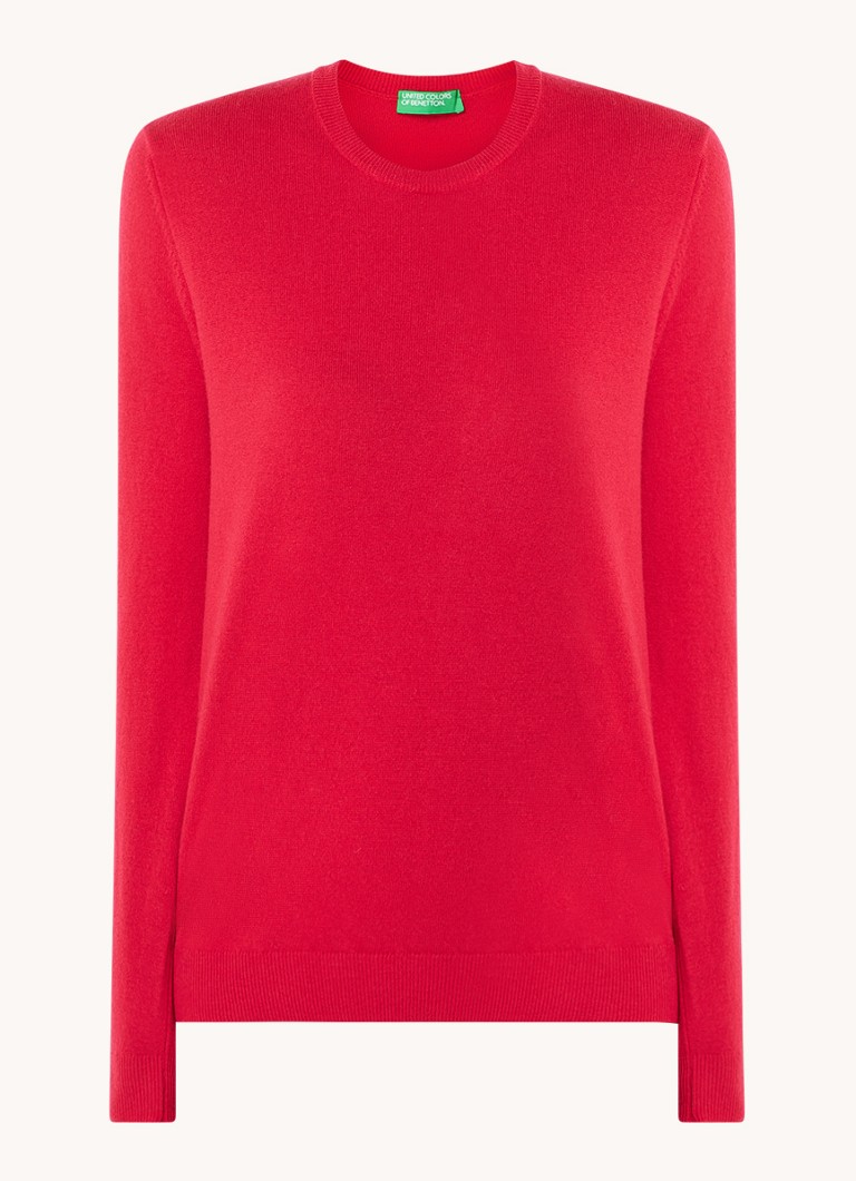 Maglione Benetton in lana merino a maglia fine