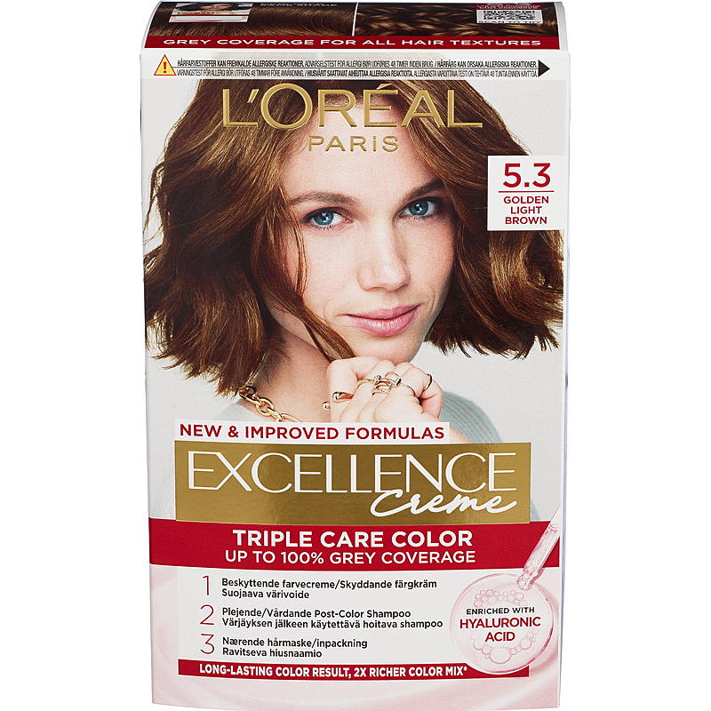 Loreal L'Oréal hårfarge 5.3 lys gyldenbrun