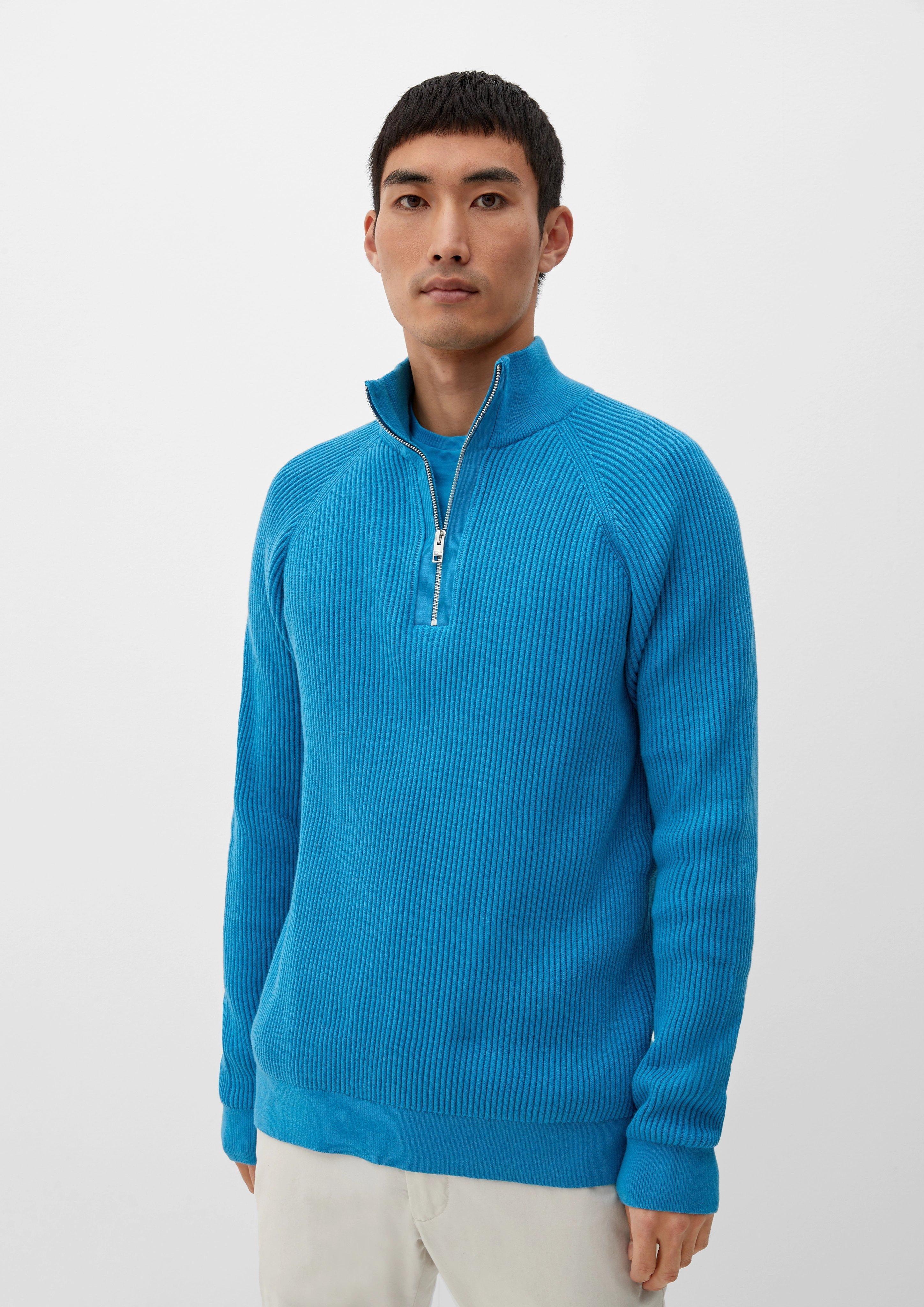 Strickpullover mit Half-Zip  2124529-6285
