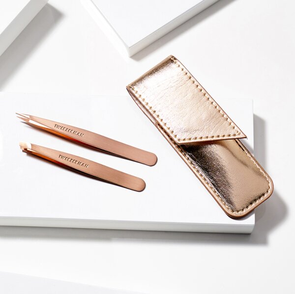 Tweezerman Petite Tweeze Set - Petite Pinzetten, Rose Gold Pinzette
