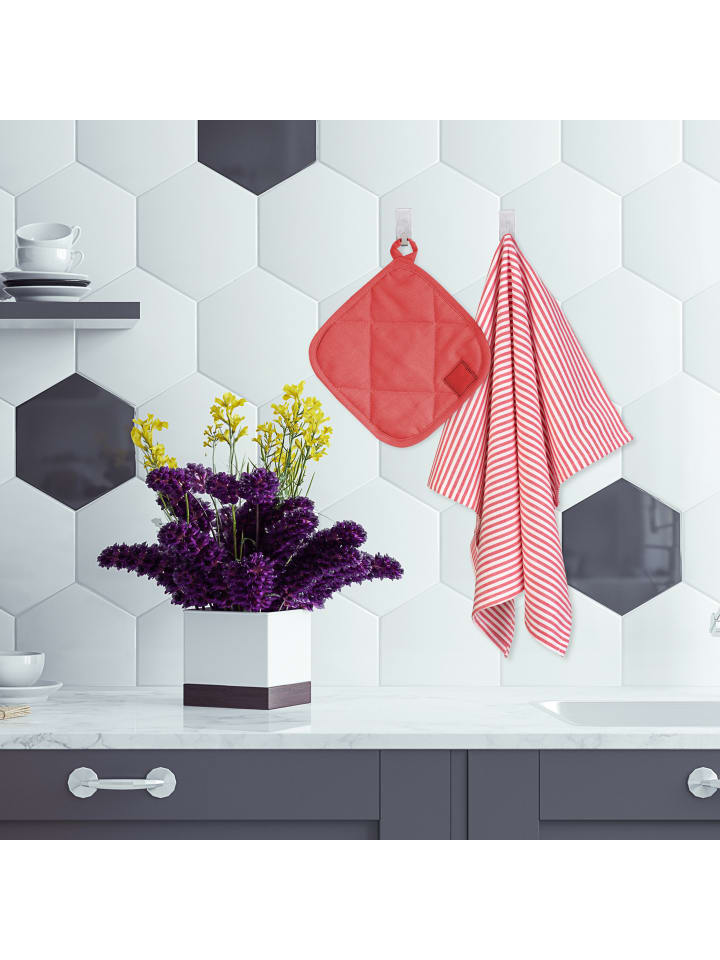 relaxdays 24 x Klebehaken in Silber günstig kaufen onesize