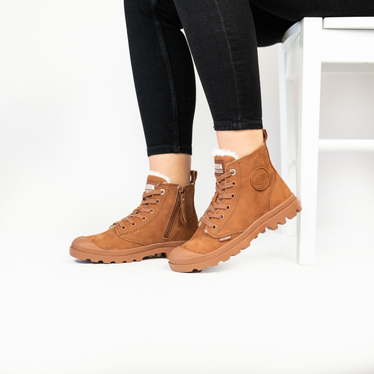 Palladium  PAMPA HI ZIP WL - brique