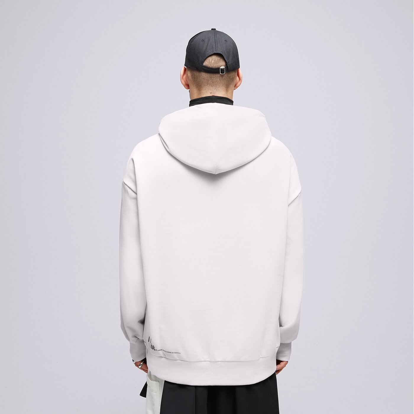 S.NOW JOB SIZEER HOODIE “I DECIDE” OFF WHITE Beige