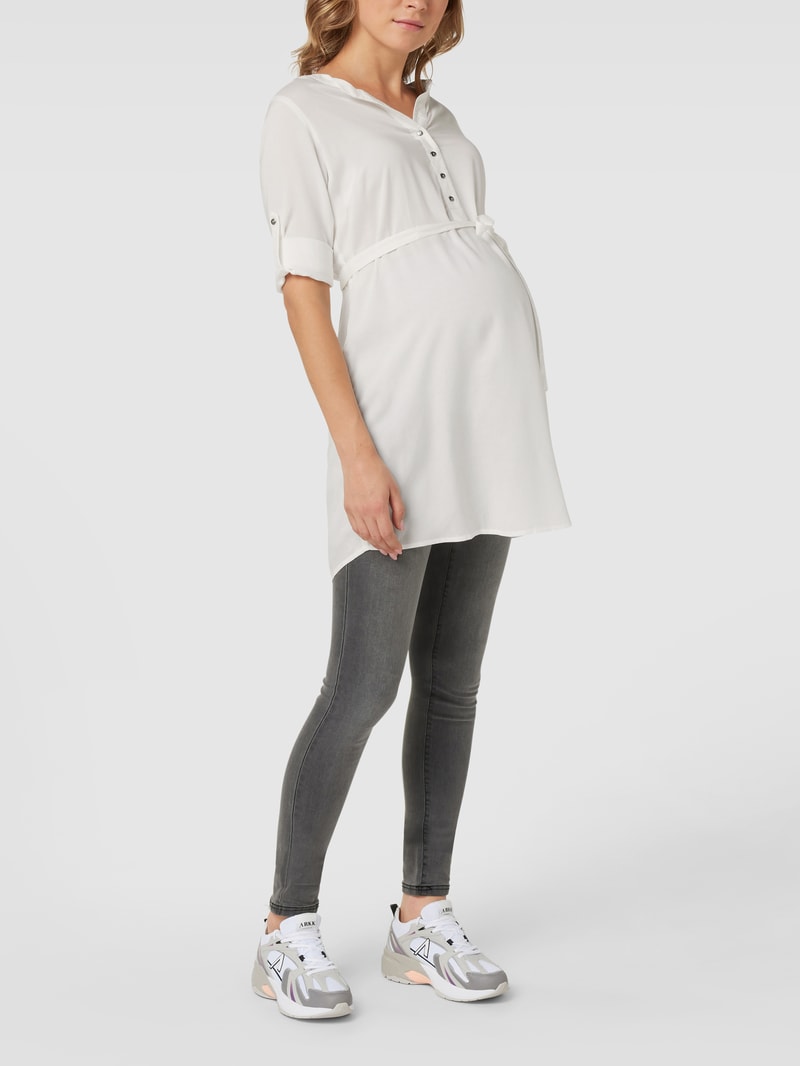 Umstands-Bluse aus Viskose in offwhite