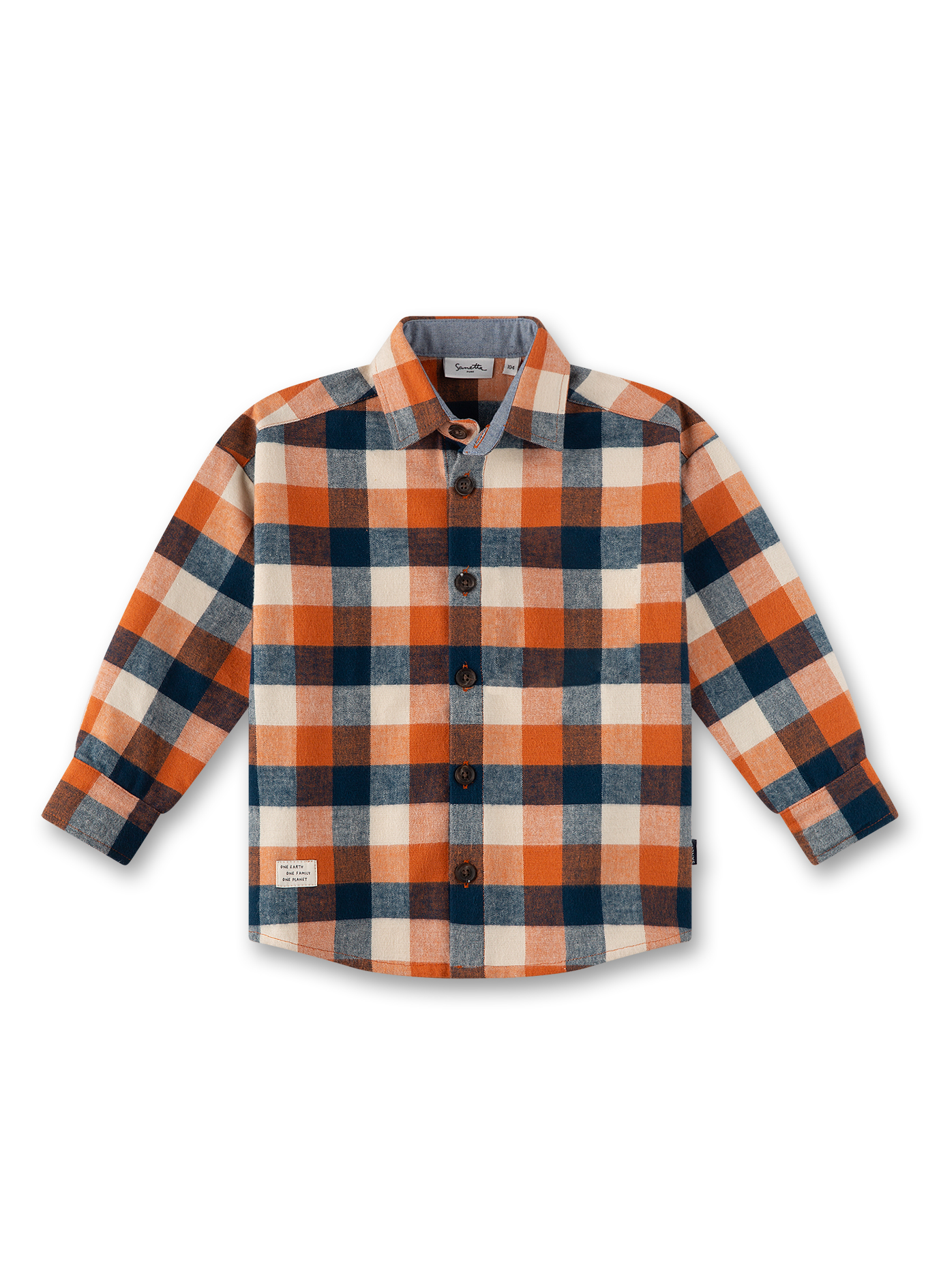 Jungen-Hemd Orange
